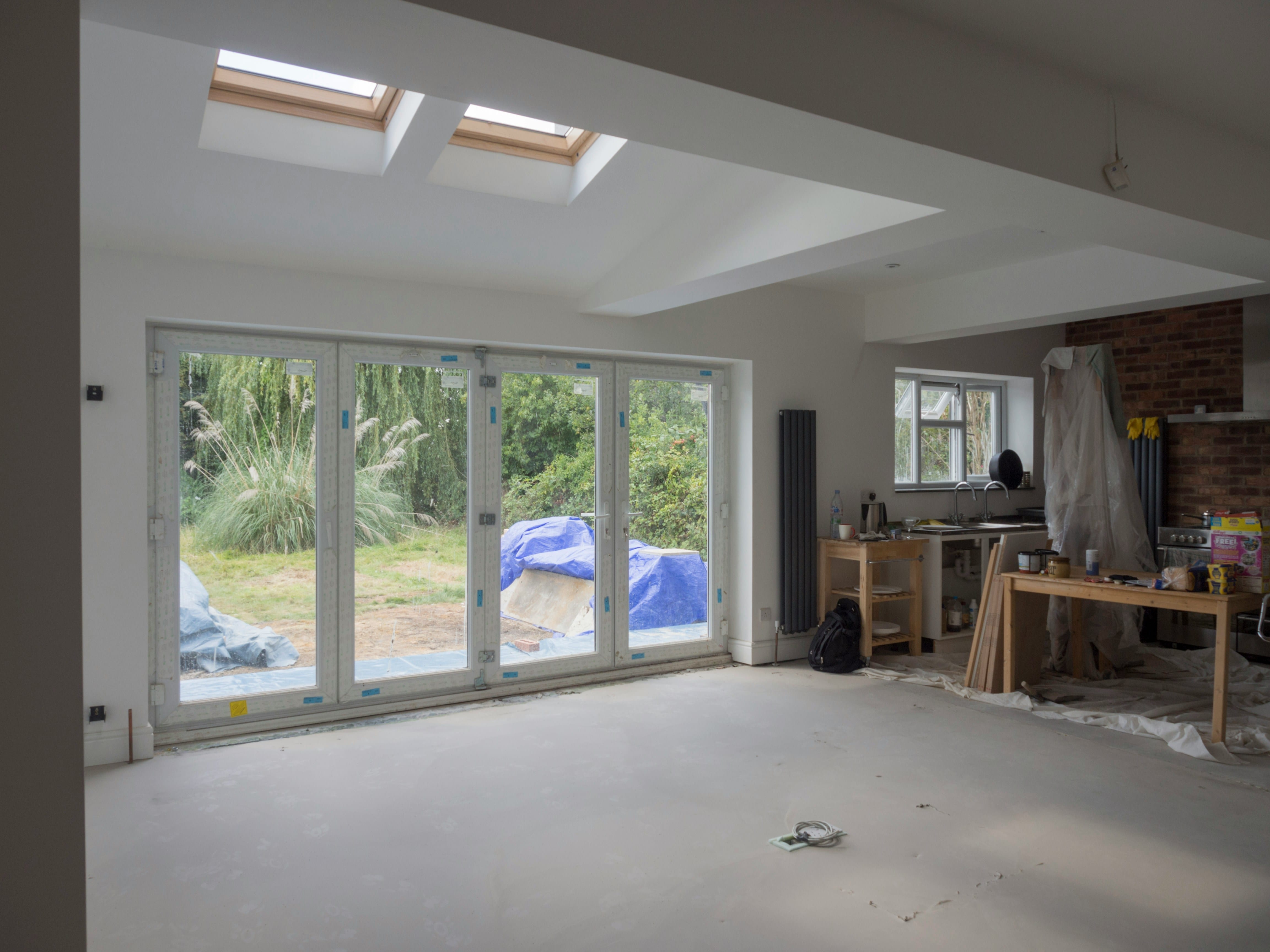 Dot and dab plasterboarding in a Dorset home by KCL Interiors