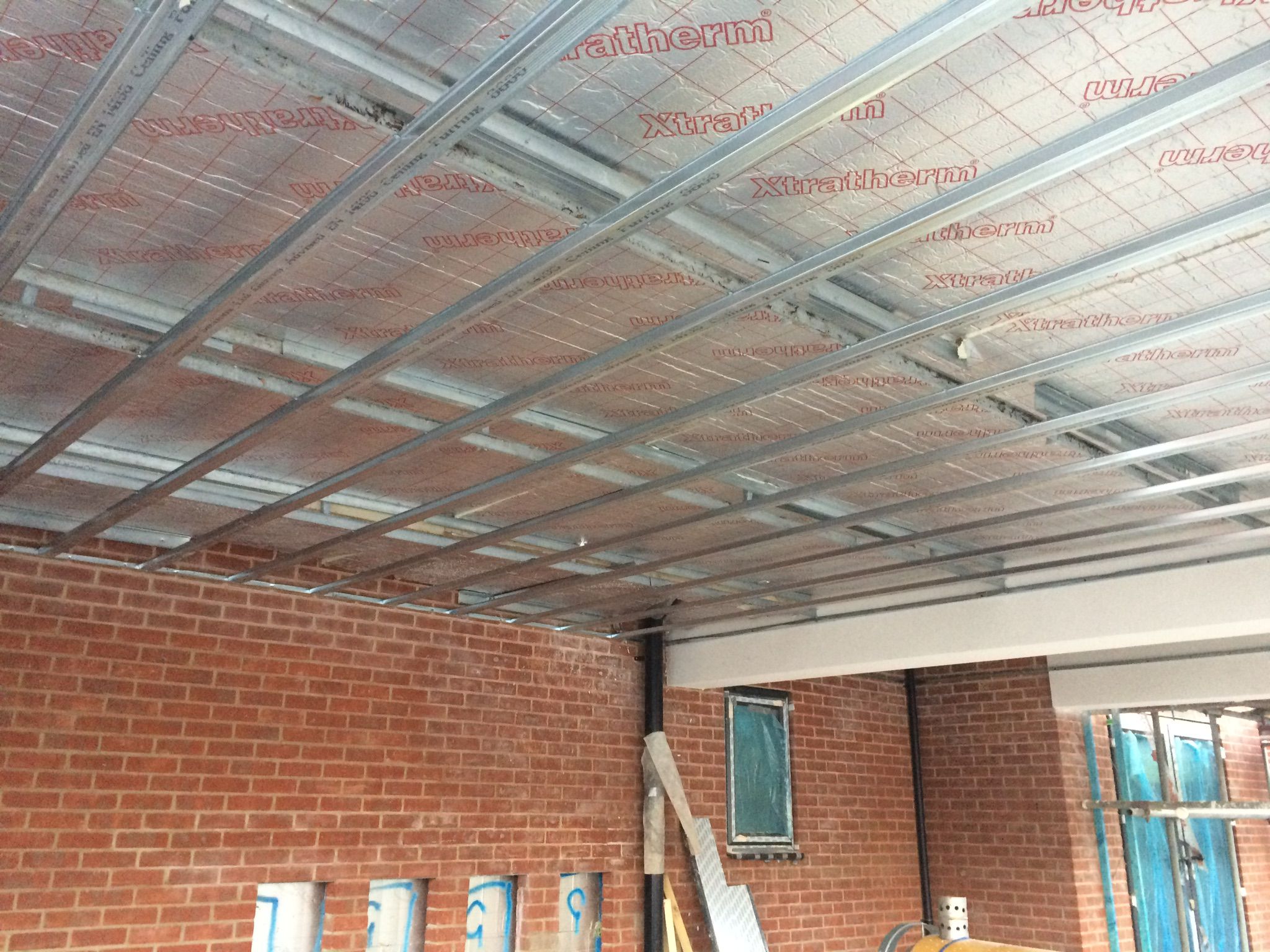 MF ceiling framework installation in progress