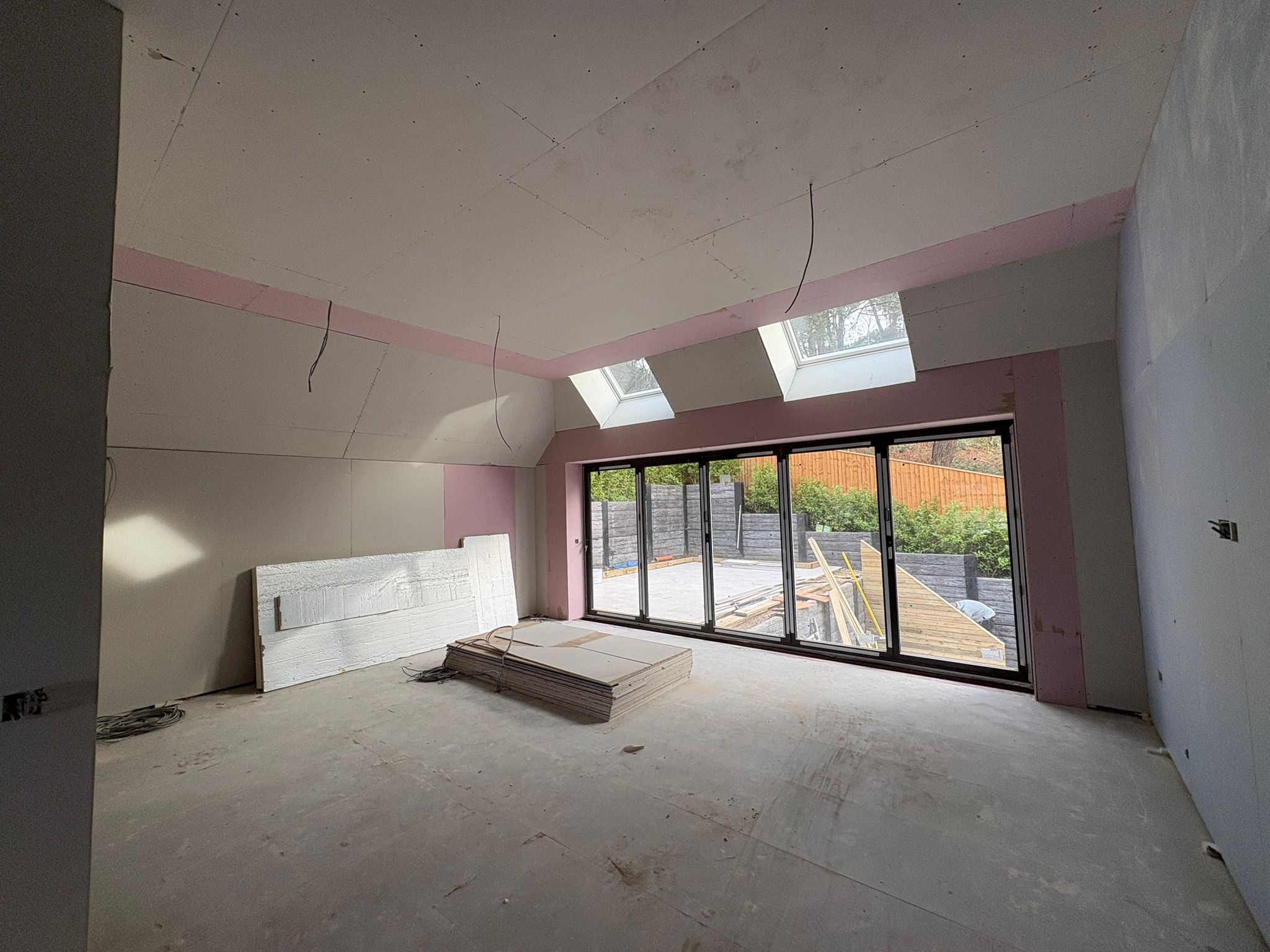 Quattro board installation for exterior rendering preparation