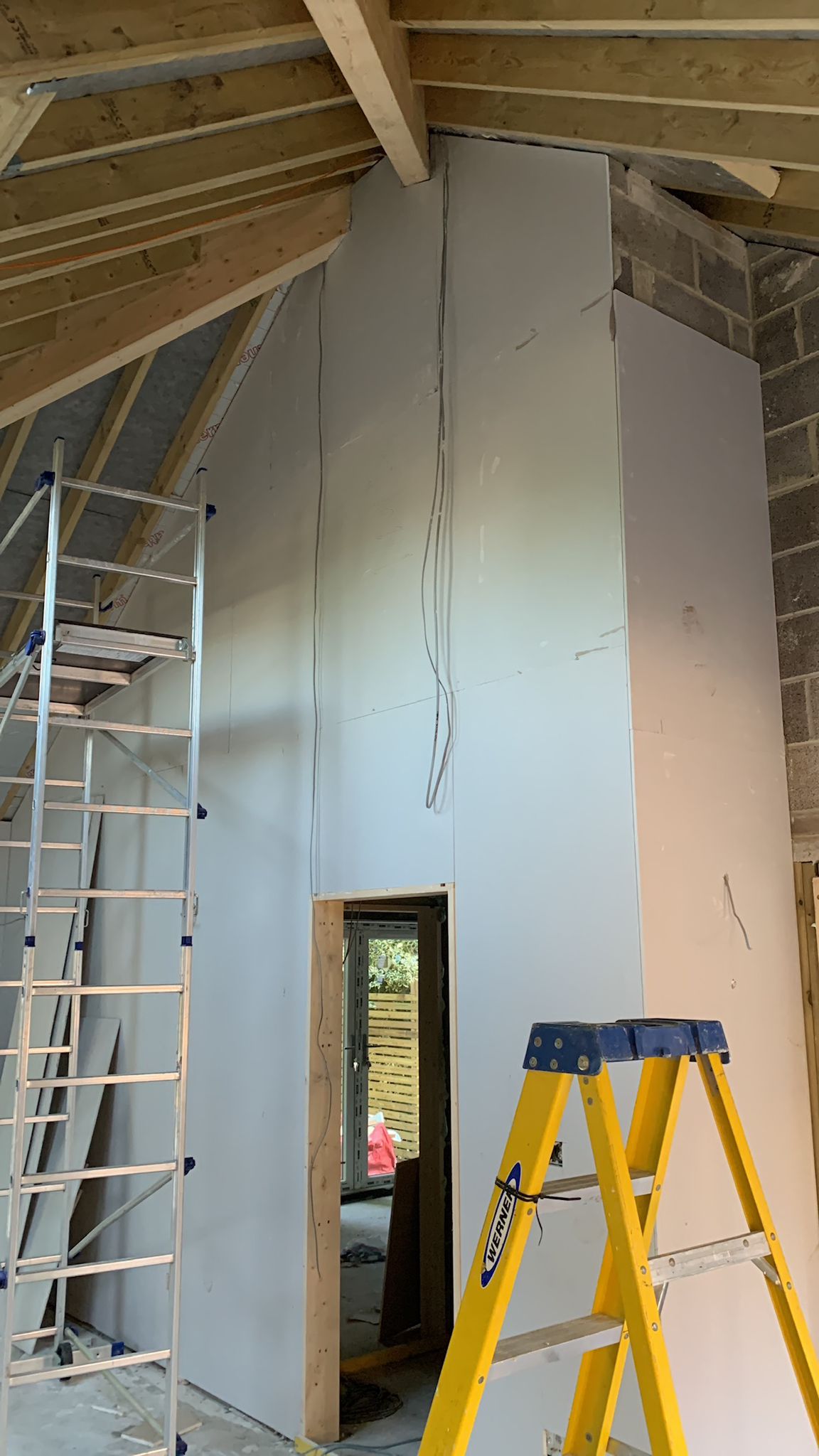 Quattro board installation for exterior rendering preparation